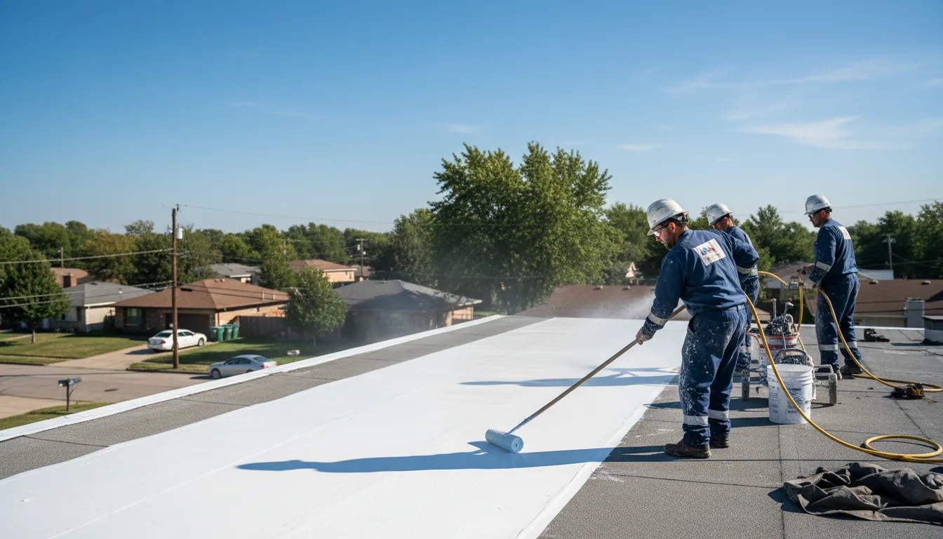 Commercial roof coating in Chatfield, TX near me